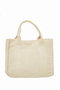 Zoozie Bags Bolso Tote de Lona Crema